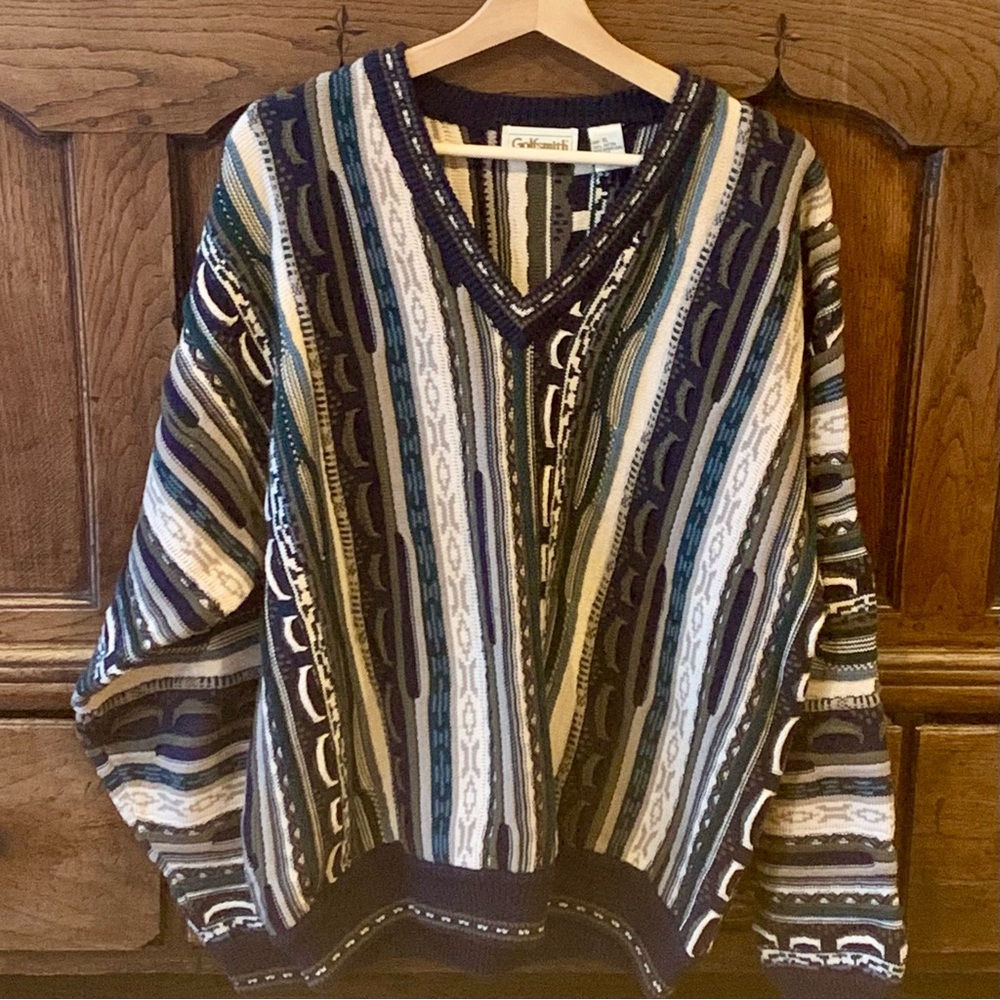 Golfsmith 3D Style cotton  Knit Sweater